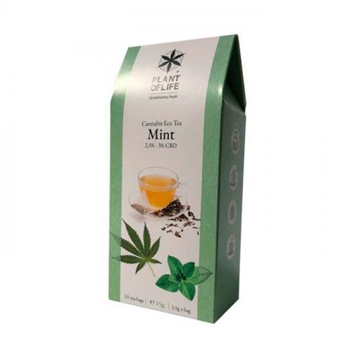 3% CBD Hanftee Minze Plant of Life