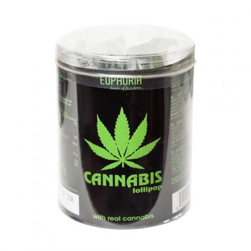 Euphoria Cannabis Lollis mit Hanfgeschmack Hanf Lutscher Lolli