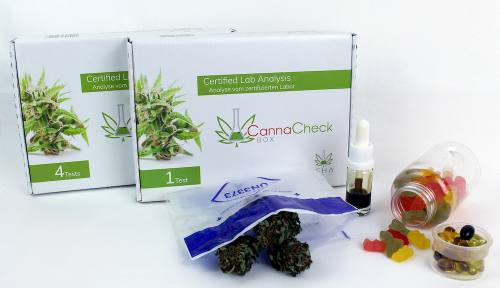 4x CannaCheck Box Cannabis THC CBD Laboranalyse