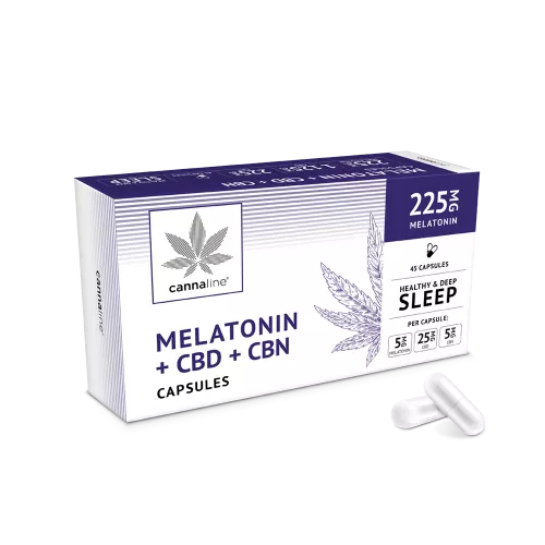 Cannaline Melatonin + CBD + CBN Kapseln x 45 Stück