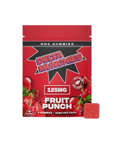 Delta Munchies Fruit Punch HHC Gummies 125 mg 5 Stück